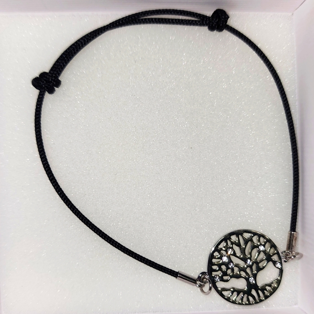 Swarovski crystal tree of life bracelet